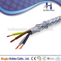 Colored flexible fabric braided cable